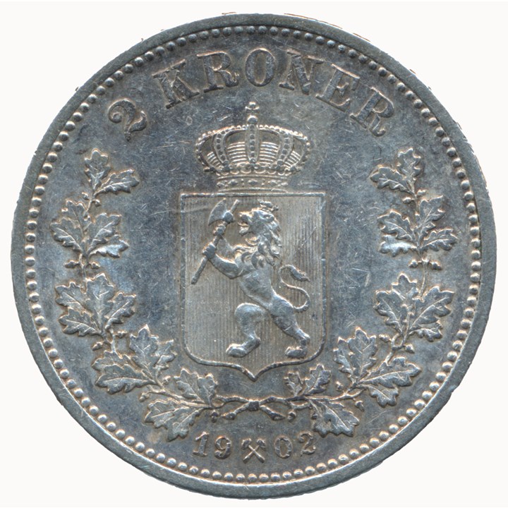 2 Kroner 1902 Kv 1+/01
