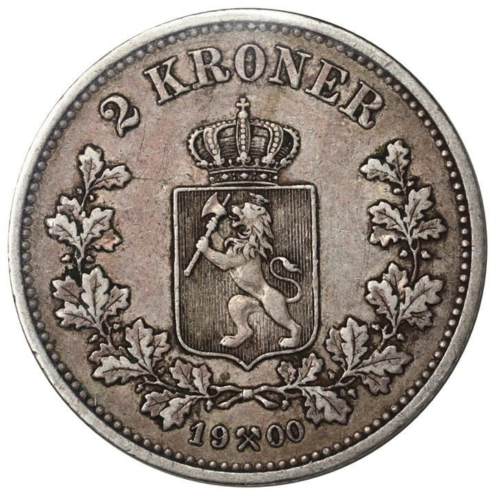 2 Krone 1900 Kv 1+
